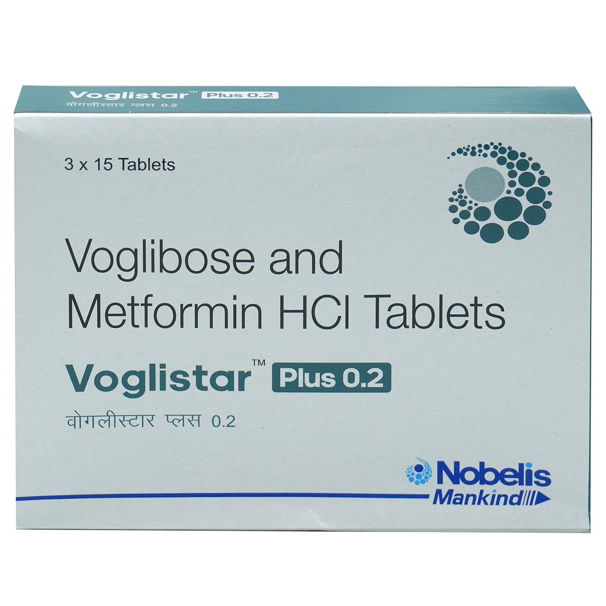 Voglistar Plus 0.2 Tablet 15's, Pack of 15 Voglistar Plus 0.2 Tablet 15's, Pack of 15