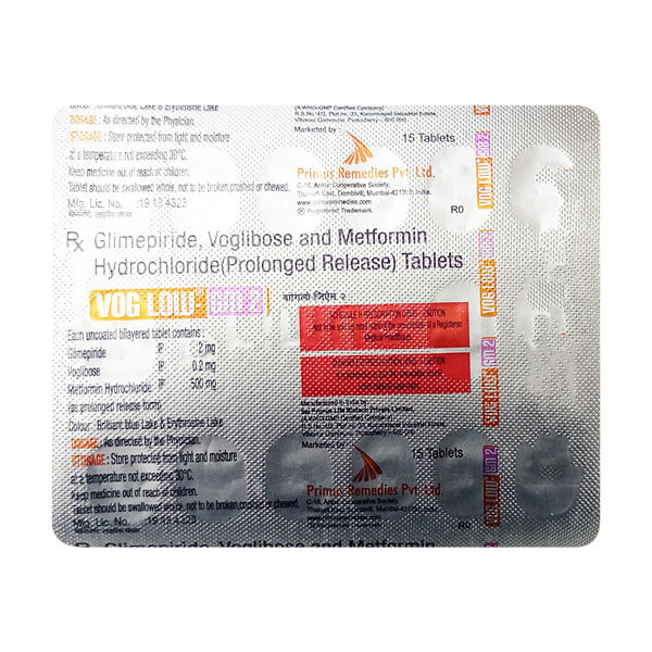 Vog Low-GM 2 Tablet 15's, Pack of 15 TabletS Vog Low-GM 2 Tablet 15's, Pack of 15 TabletS