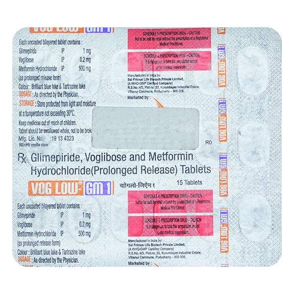 Vog Low-GM 1 Tablet 15's