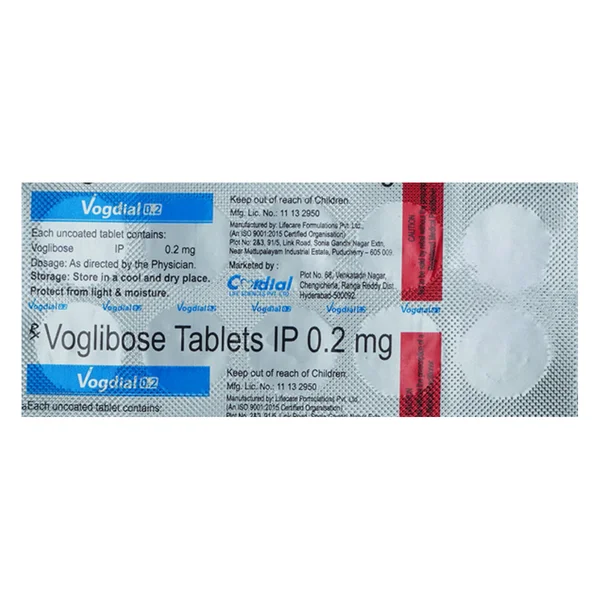 Vogdial 0.2 Tablet 10's, Pack of 10 TabletS