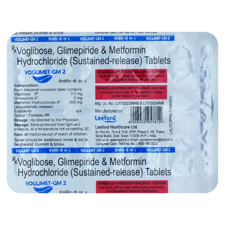 Voglimet-GM 2 Tablet 10's