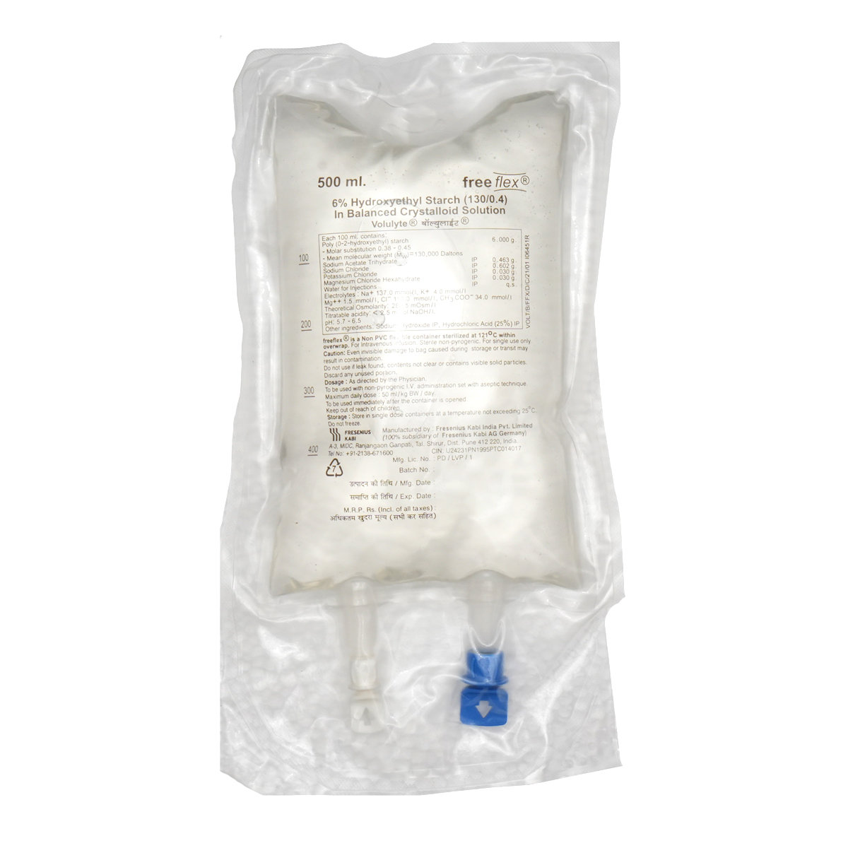 Volulyte 6% 500ml, Pack of 1 INJECTION Volulyte 6% 500ml, Pack of 1 INJECTION