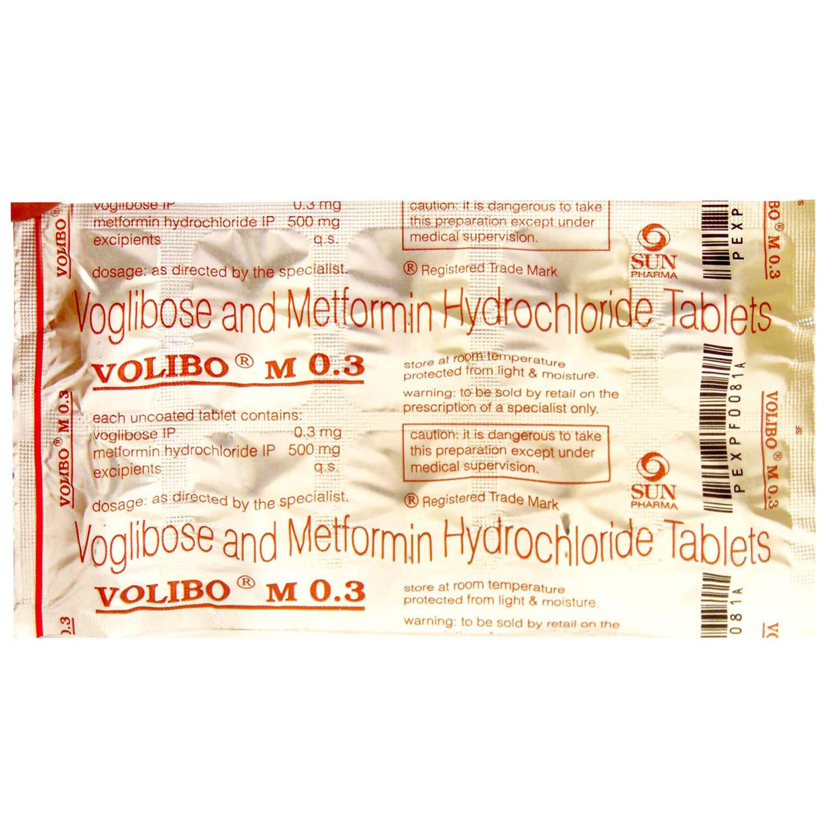 Volibo M 0.3 Tablet 10's, Pack of 10 Volibo M 0.3 Tablet 10's, Pack of 10