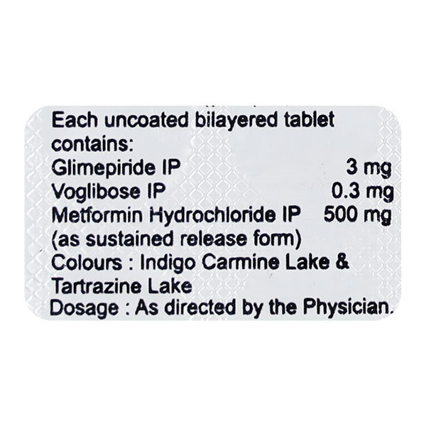 Volicure Trio 3 mg/0.3 mg Tablet 15's, Pack of 15 TABLETS Volicure Trio 3 mg/0.3 mg Tablet 15's, Pack of 15 TABLETS