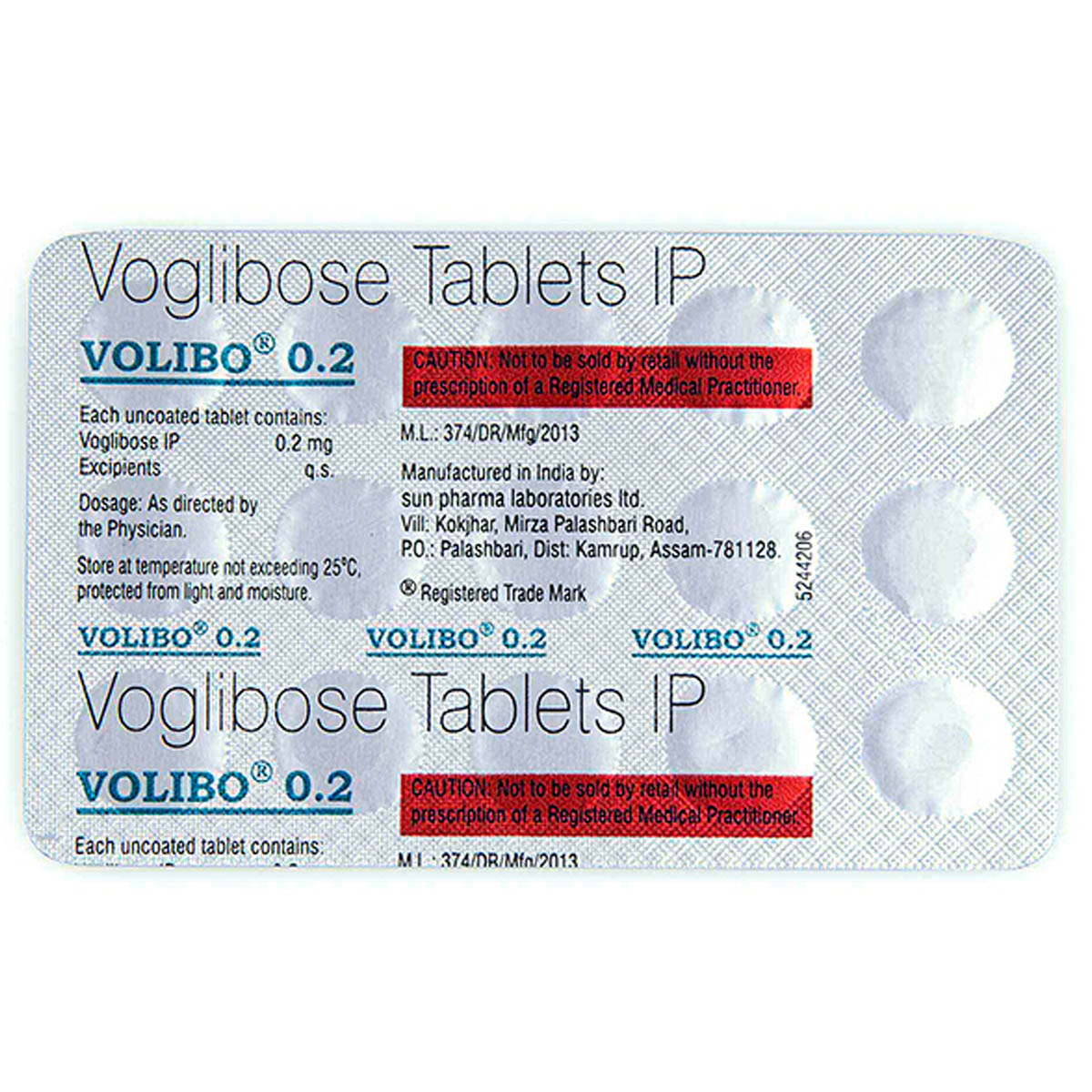 Volibo 0.2 Tablet 15's, Pack of 15 TABLETS Volibo 0.2 Tablet 15's, Pack of 15 TABLETS