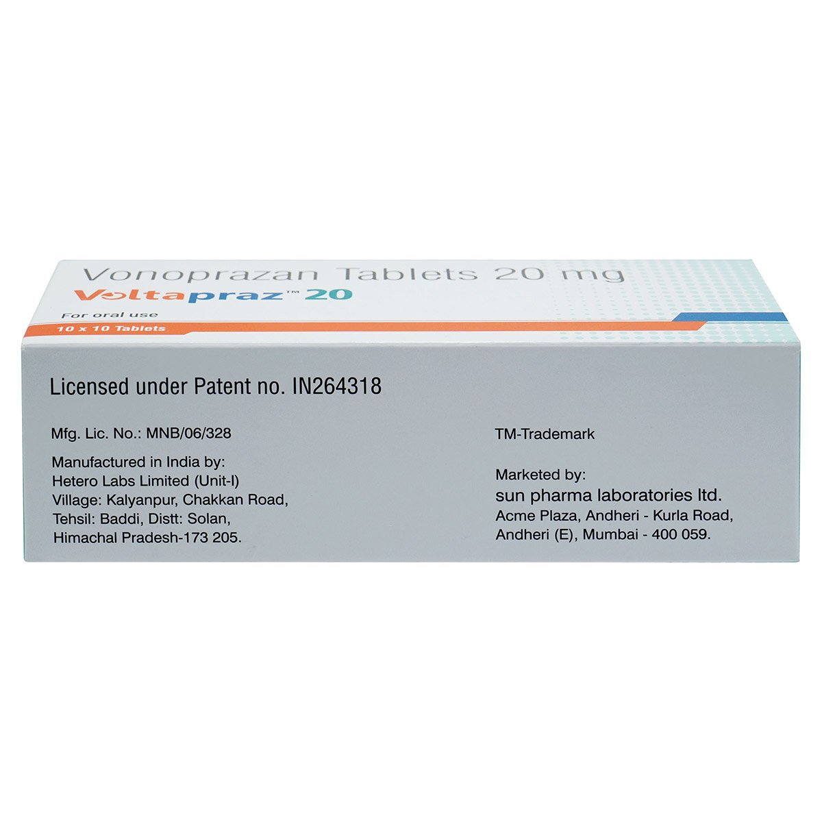Voltapraz 20 mg Tablet 10's, Pack of 10 TabletS Voltapraz 20 mg Tablet 10's, Pack of 10 TabletS