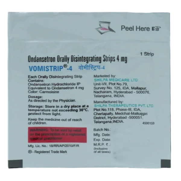 Vomistrip-4 Orally Disintegrating Strip 10's