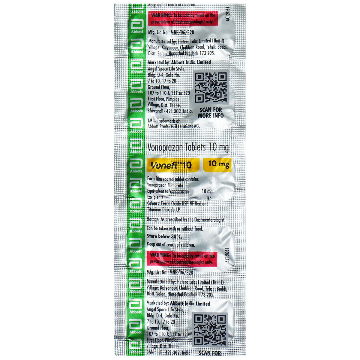 Vonefi 10 Tablet 10's, Pack of 10 TABLETS Vonefi 10 Tablet 10's, Pack of 10 TABLETS