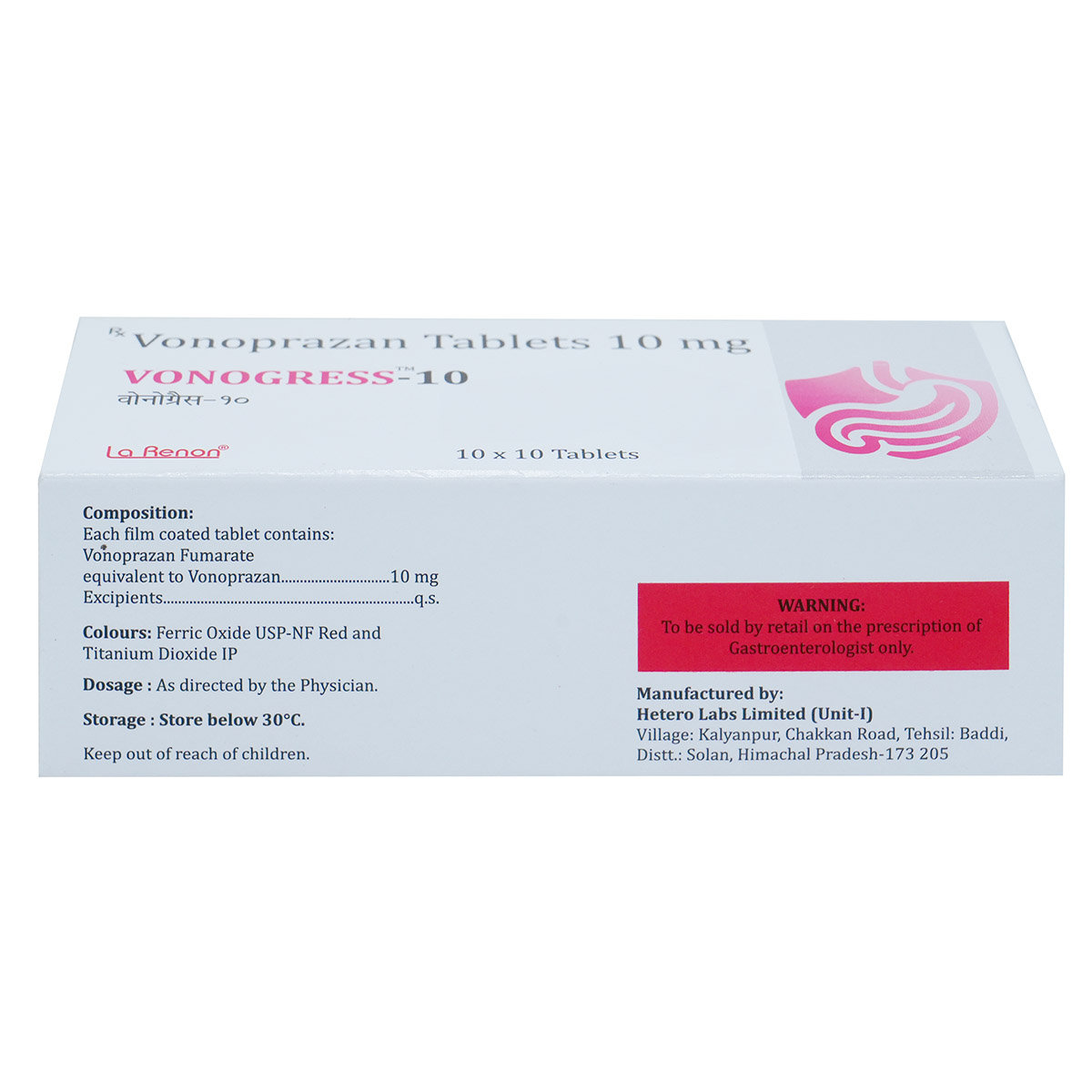 Vonogress-10 Tablet 10's, Pack of 10 TABLETS Vonogress-10 Tablet 10's, Pack of 10 TABLETS