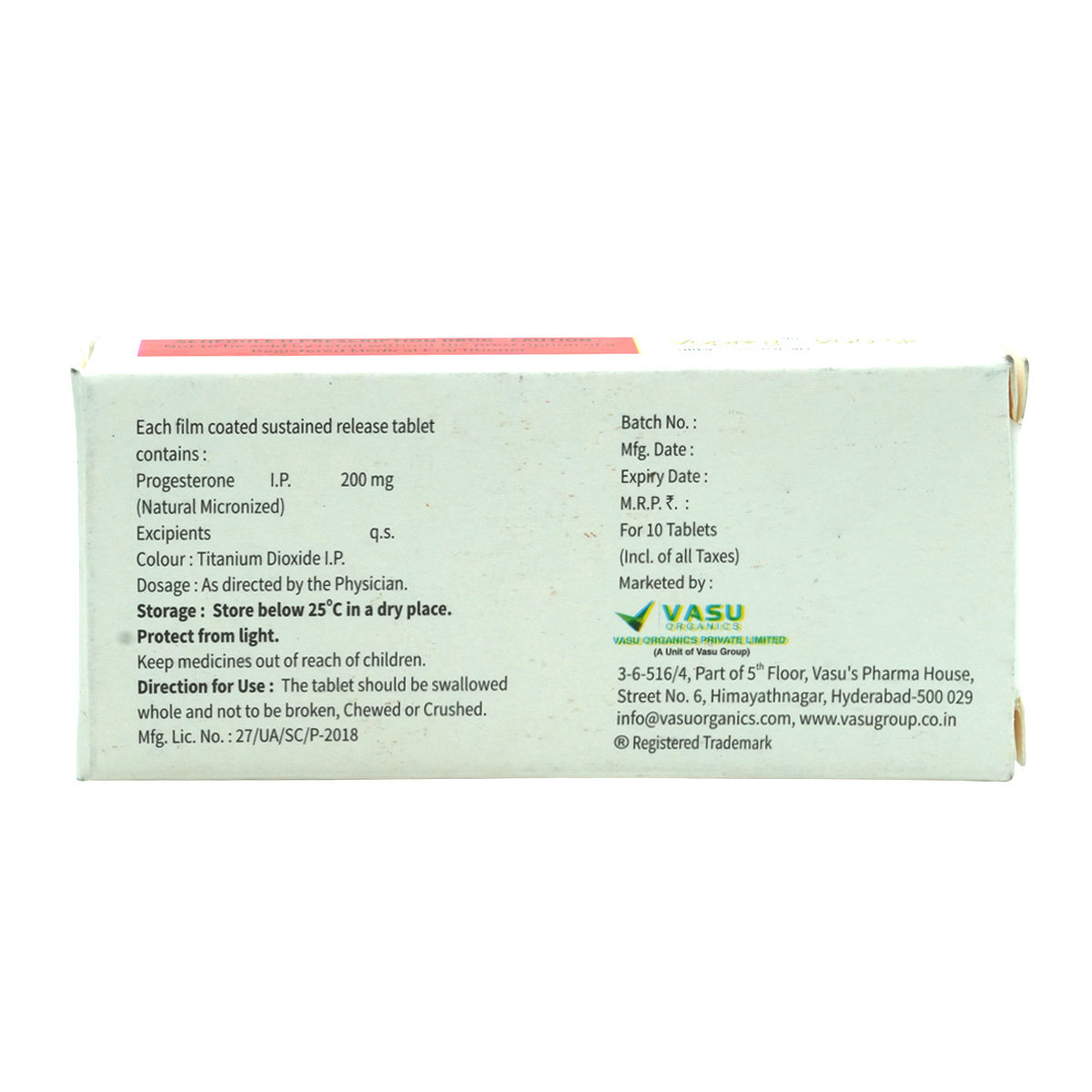 Vopreg 200 SR Tablet 10's, Pack of 10 TabletS Vopreg 200 SR Tablet 10's, Pack of 10 TabletS