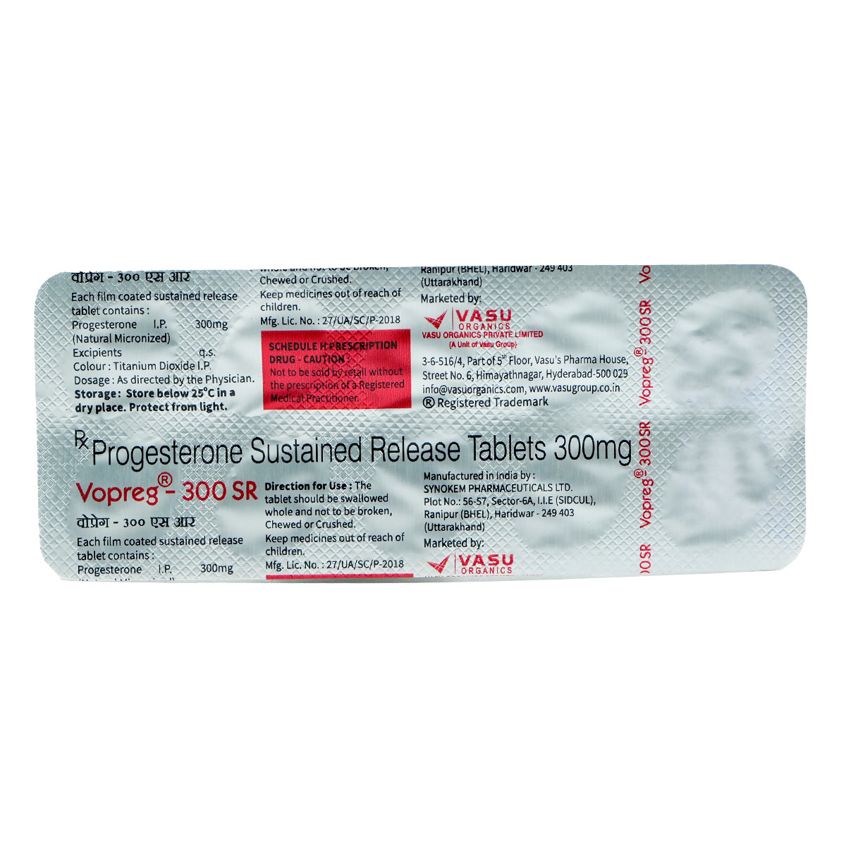 Vopreg 300 SR Tablet 10's, Pack of 10 TabletS Vopreg 300 SR Tablet 10's, Pack of 10 TabletS