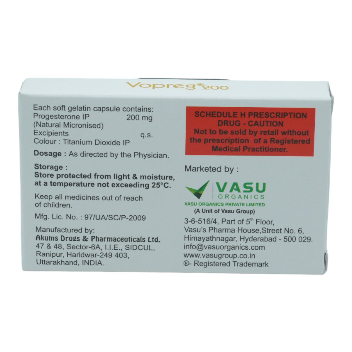 Vopreg 200 Softgel Capsule 10's, Pack of 10 SoftgelsS Vopreg 200 Softgel Capsule 10's, Pack of 10 SoftgelsS