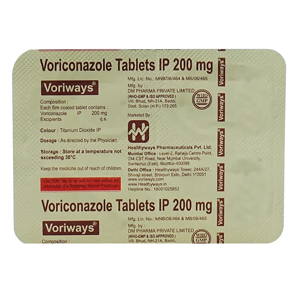 Voriways Tablet 4's, Pack of 4 TabletS