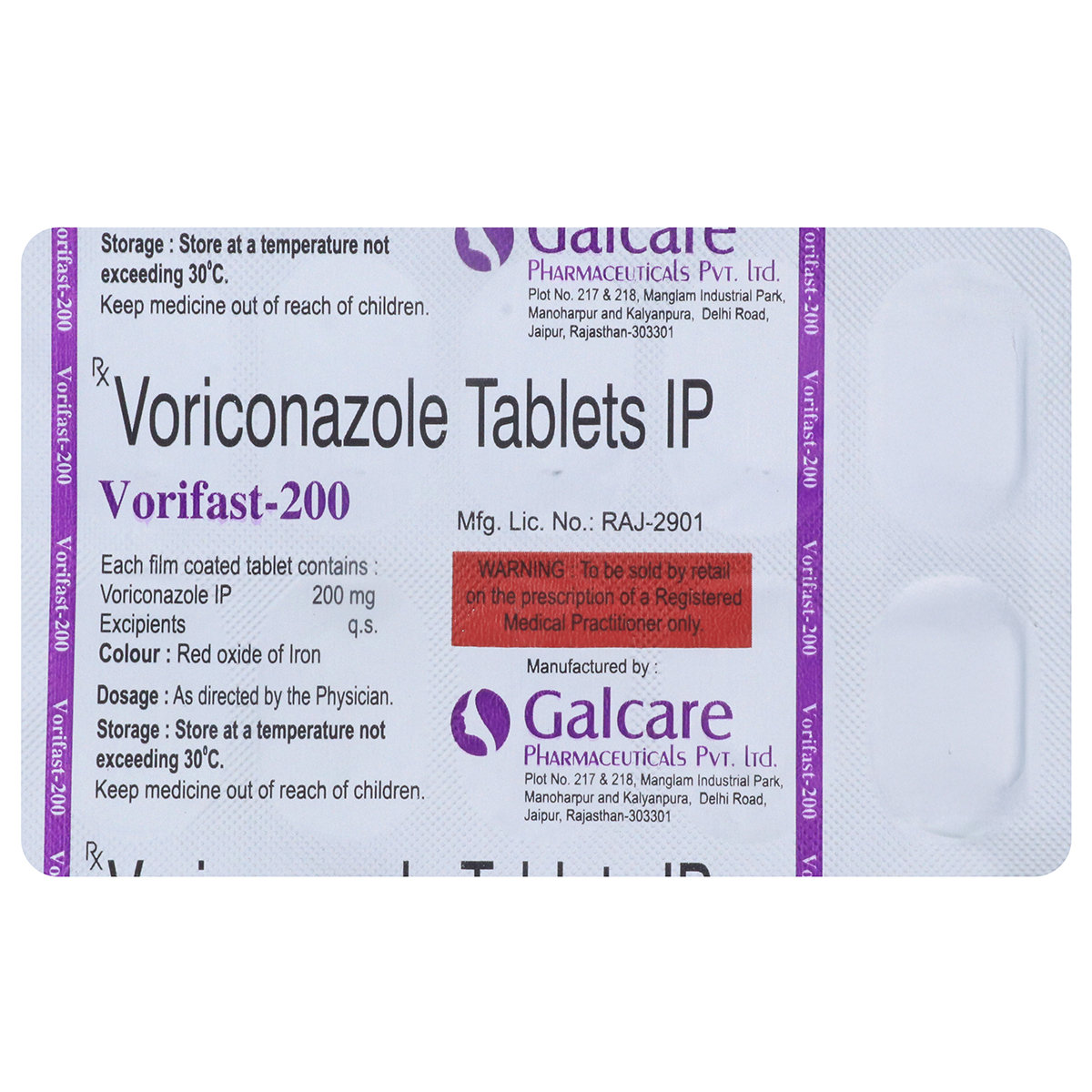 Vorifast 200 mg Tablet 10's, Pack of 10 TABLETS Vorifast 200 mg Tablet 10's, Pack of 10 TABLETS