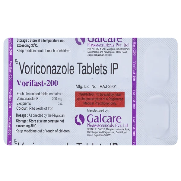 Vorifast 200 mg Tablet 10's