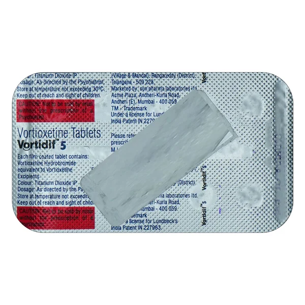 Vortidif 5 Tablet 10's, Pack of 10 TabletS