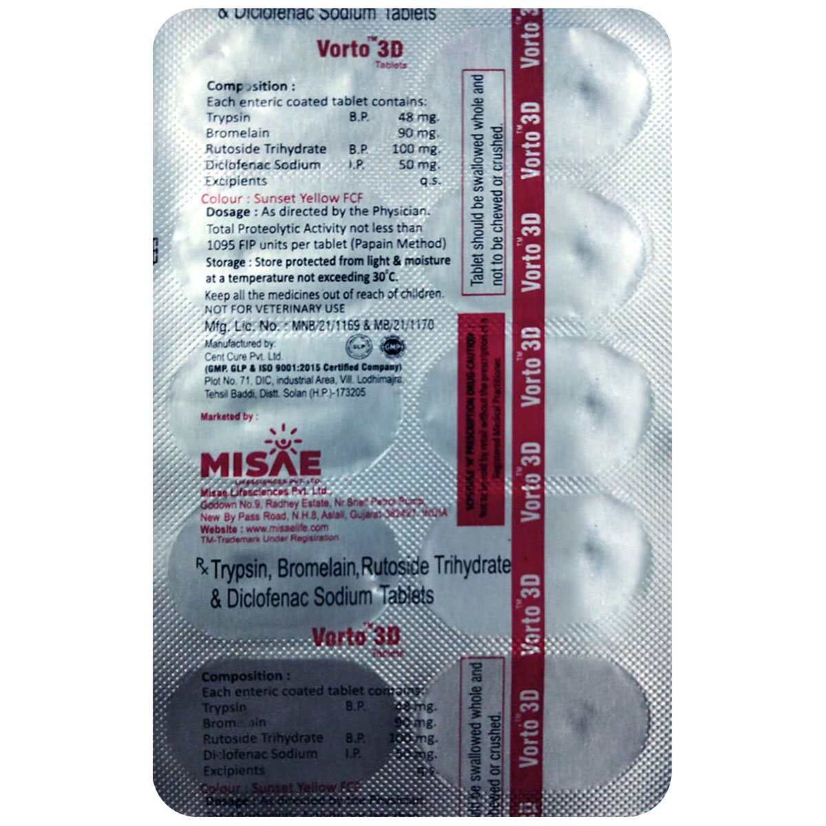 Vorto 3D Tablet 10's, Pack of 10 Vorto 3D Tablet 10's, Pack of 10