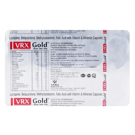 VRX Gold Capsule 10's