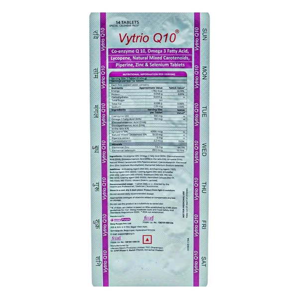 Vytrio Q10 Tablet 14's