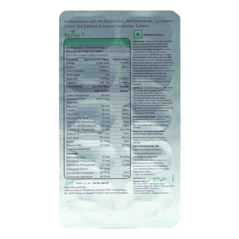 Buy Vyzvit Tab | 19 Minutes Delivery | Apollo Pharmacy
