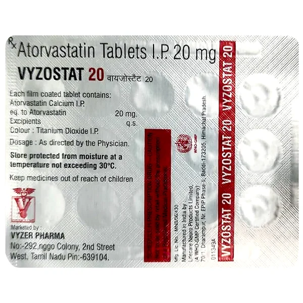 Vyzostat 20 Tablet 15's