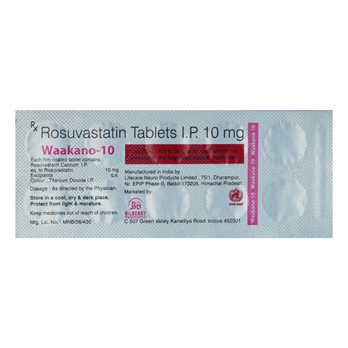 Waakano 10 Tablet 10's, Pack of 10 TabletS Waakano 10 Tablet 10's, Pack of 10 TabletS