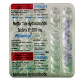 Walaphage-500 mg Tablet 15's, Pack of 15 TabletS