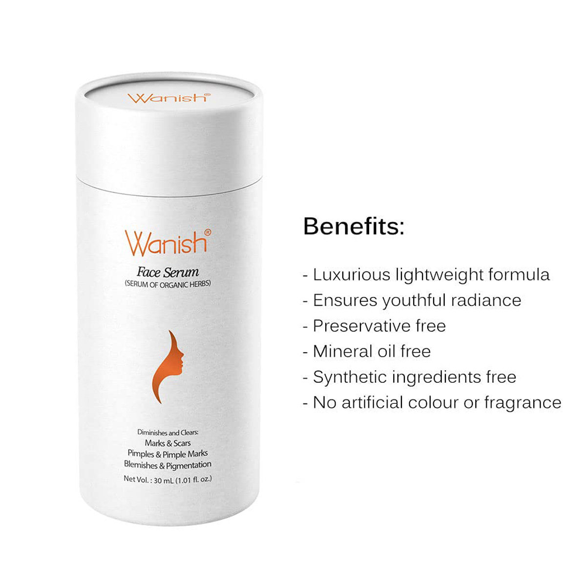 Wanish Face Serum, 30 ml, Pack of 1 Wanish Face Serum, 30 ml, Pack of 1