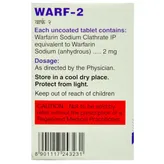 Warf 2 Tablet 30's, Pack of 30 TABLETS