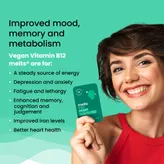 Wellbeing Nutrition Melts Into Vegan Vitamin B12 + Folate Orange Mint Flavour, 30 Strips, Pack of 1
