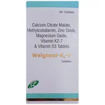 Weighcal K2-7 Tablet 60's
