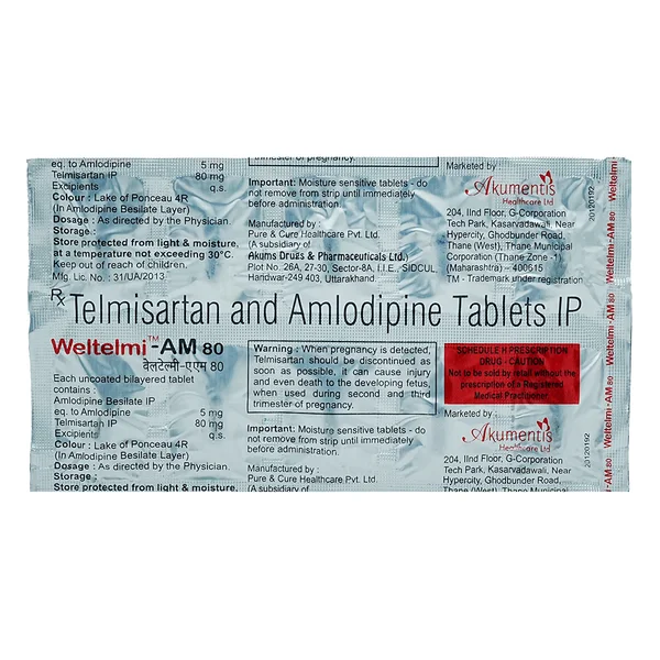 Weltelmi-AM 80 Tablet 10's