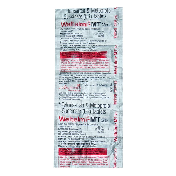 Weltelmi-MT 25 Tablet 10's