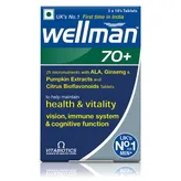 Wellman 70+ Health Supplement for Men, 30 Tablets, Pack of 30
