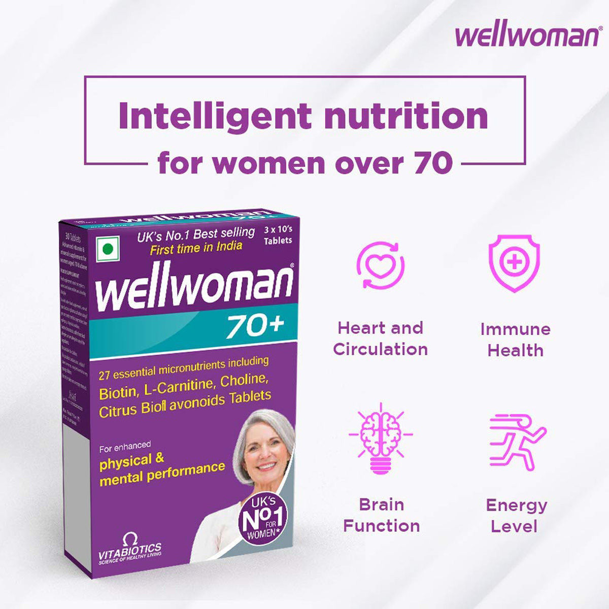 Wellwoman 70+ Tablet 10's Price, Uses, Side Effects, Composition