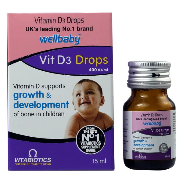 Wellbaby 400IU Oral Drops 15 ml, Pack of 1