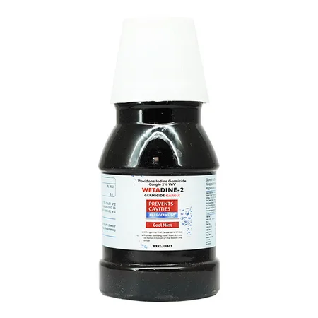 Wetadine- 2% Cool Mint Flavour Gargle 100 ml
