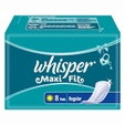 Whisper Maxi Fit Sanitary Pads Regular, 8 Count