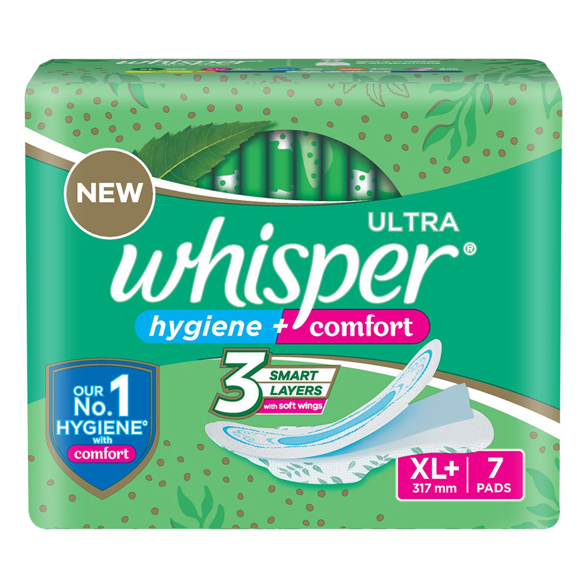 Buy Whisper Ultra Wings Sanitary Pads XL+, 7 Count Online