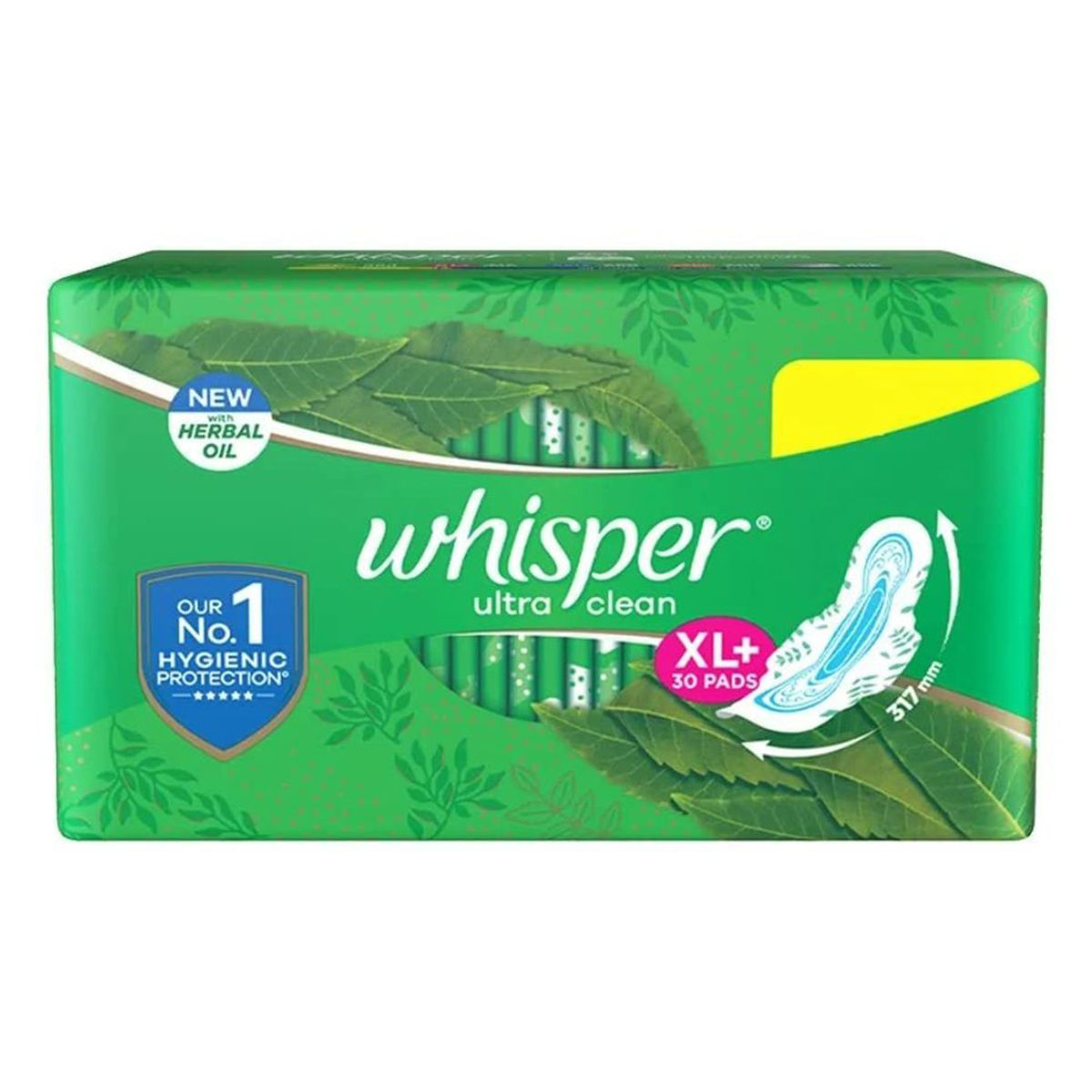 Buy Whisper Ultra Clean Sanitary Pads XL+, 30 Count Online