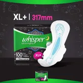 Whisper Bindazzz Ultra Nights Sanitary Pads XL+, 7 Count, Pack of 1