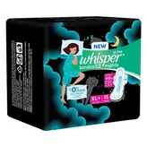 Whisper Bindazzz Night Sanitary Pads|Pack Of 44 Thin Pads|Xl+|Upto 0%  Leaks|40% Longer & Wider Back|Dry Top Sheet|Long Lasting Coverage|Faster