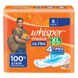 Whisper Choice Ultra Wings Sanitary Pads XL, 6 Count