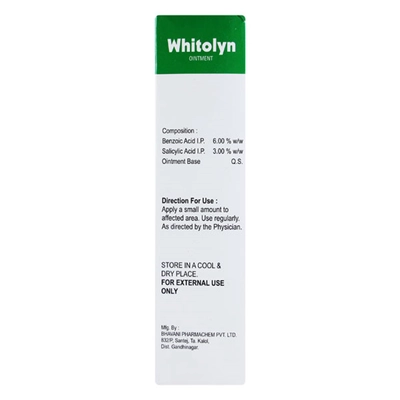 Whitolyn Ointment 50 gm, Pack of 1