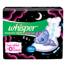 Buy Whisper Whisper Bindazzz Nights Xxxl Sanitary Pad Pack 10 pieces Online  At Rs. 330
