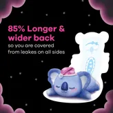Whisper Bindazzz Nights Koala Soft Sanitary Pads XXL+, 5 Count, Pack of 1