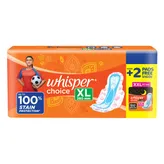 Whisper Choice Wings Sanitary Pads XL, 18 Count, Pack of 1