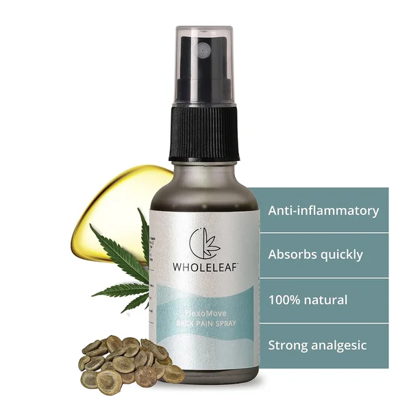 Wholeleaf Flexomove Back Pain Spray, 30 ml