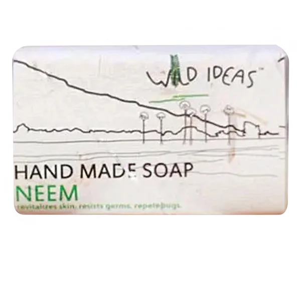 Wild Ideas Neem Hand Made Soap 100 gm | Revitalises Skin | Controls Acne | Resists Germ, Pack of 1