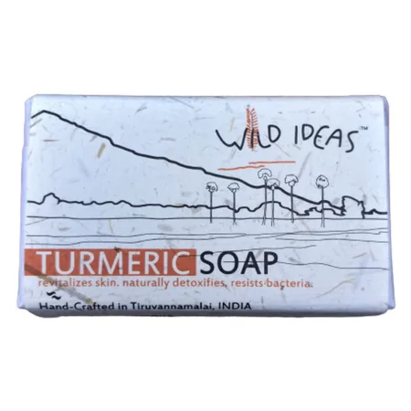 Wild Ideas Turmeric Hand Made Soap 100 gm | Helps To Detoxify & Revitalise Skin| Resists Bacteria